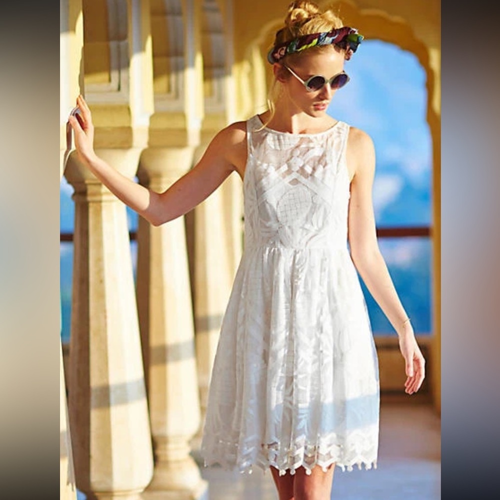 Anthropologie Maeve Pina Lace Dress 0